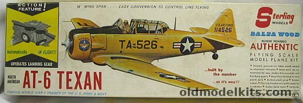 Sterling AT-6 Texan With Operating Landing Gear In Flight - 18 inch Wingspan, A9-149 plastic model kit